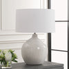 Uttermost Lighting Uttermost Dribble White Glaze Table Lamp