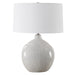Uttermost Lighting Uttermost Dribble White Glaze Table Lamp