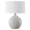 Uttermost Lighting Uttermost Dribble White Glaze Table Lamp