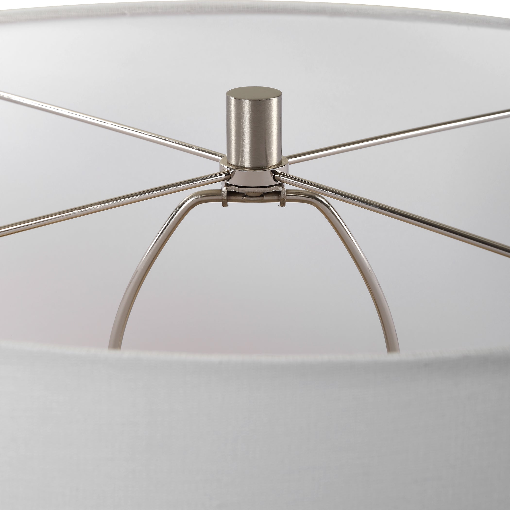 Uttermost Lighting Uttermost Dribble White Glaze Table Lamp
