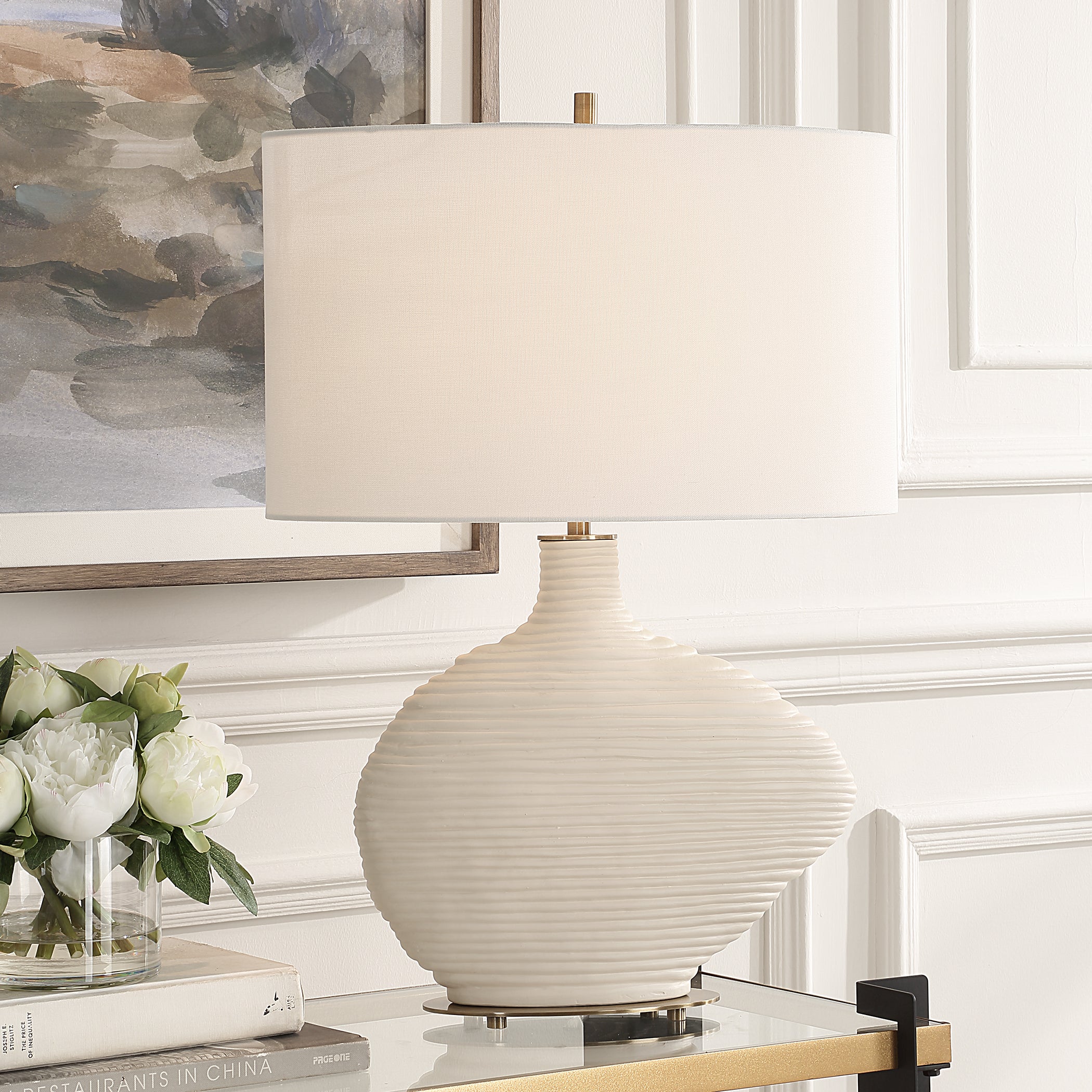 Uttermost Lighting Uttermost Duostacked Ceramic Table Lamp