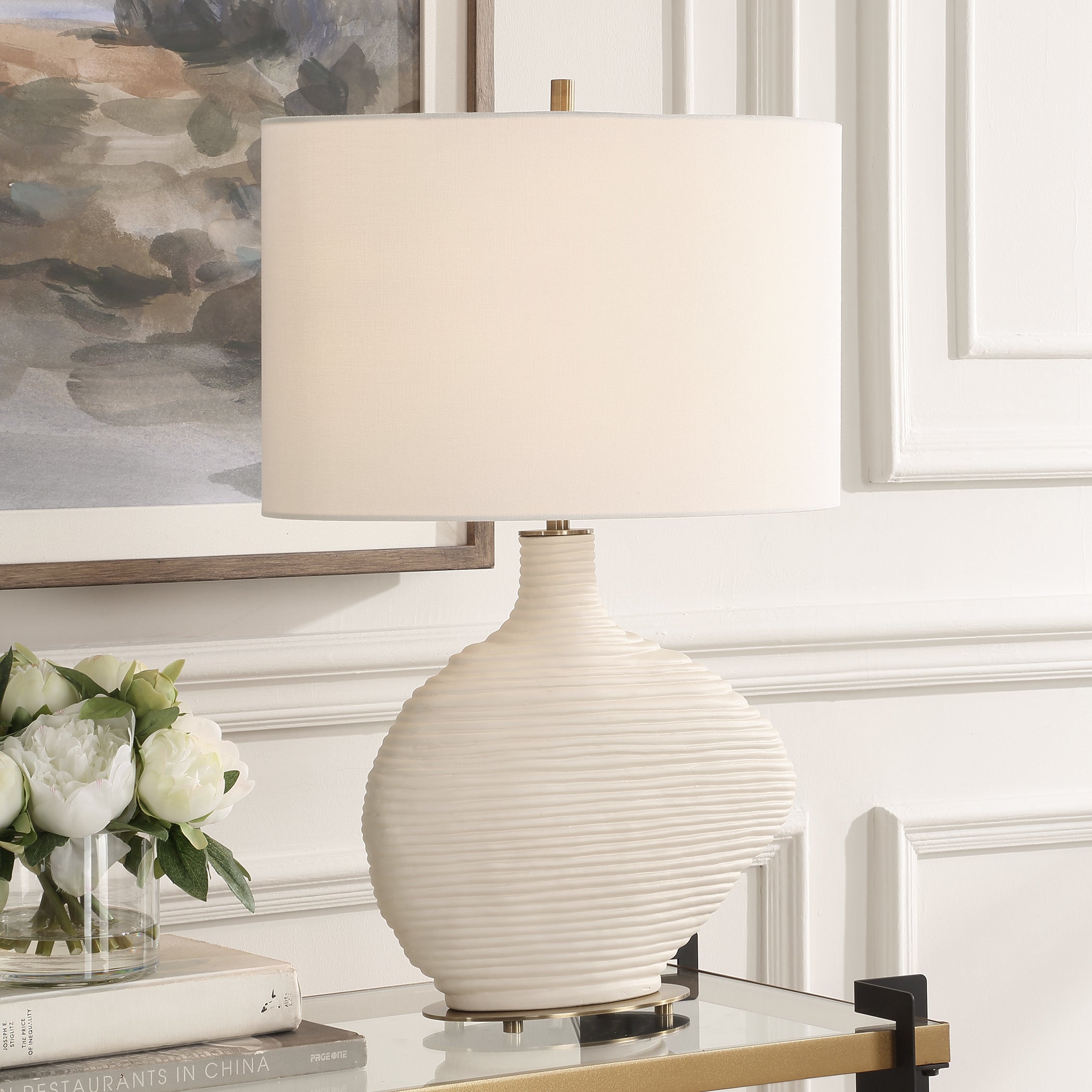 Uttermost Lighting Uttermost Duostacked Ceramic Table Lamp