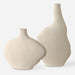 Uttermost Home Decor Uttermost Duostacked Matte White Vases, S/2