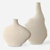 Uttermost Home Decor Uttermost Duostacked Matte White Vases, S/2