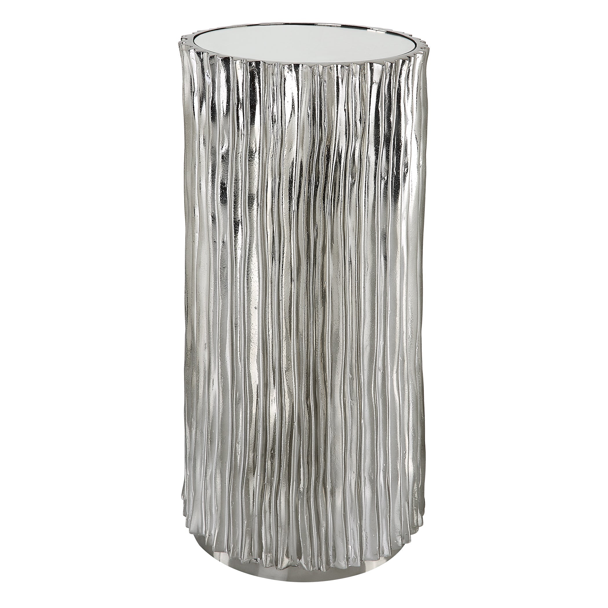 Uttermost Home Decor Uttermost Echo Modern Nickel Drink Table