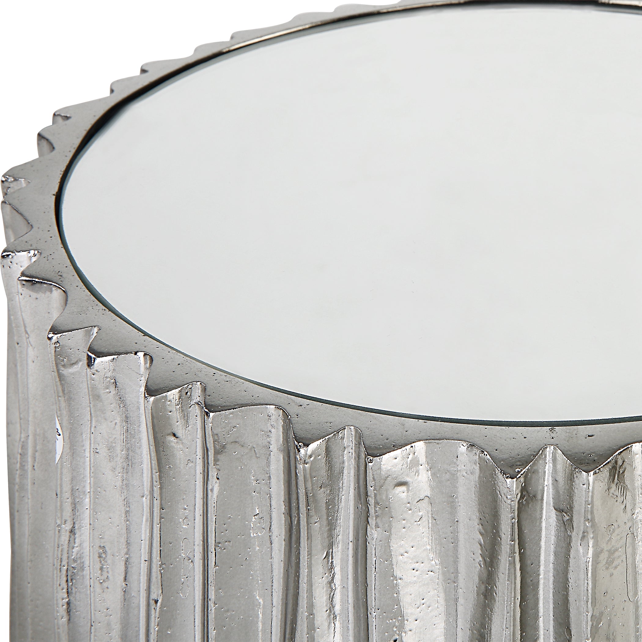 Uttermost Home Decor Uttermost Echo Modern Nickel Drink Table