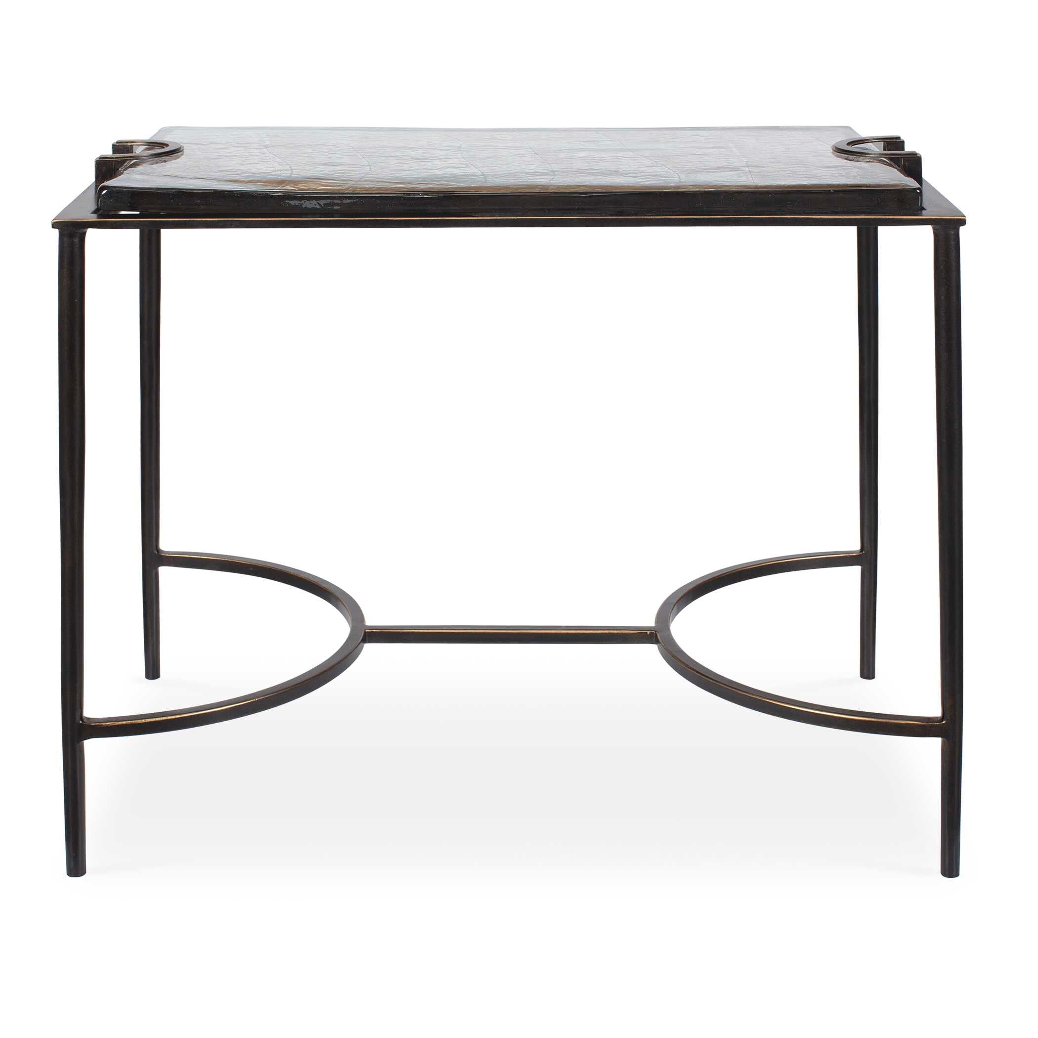 Uttermost Furniture Uttermost Eisen Textured Glass Accent Table