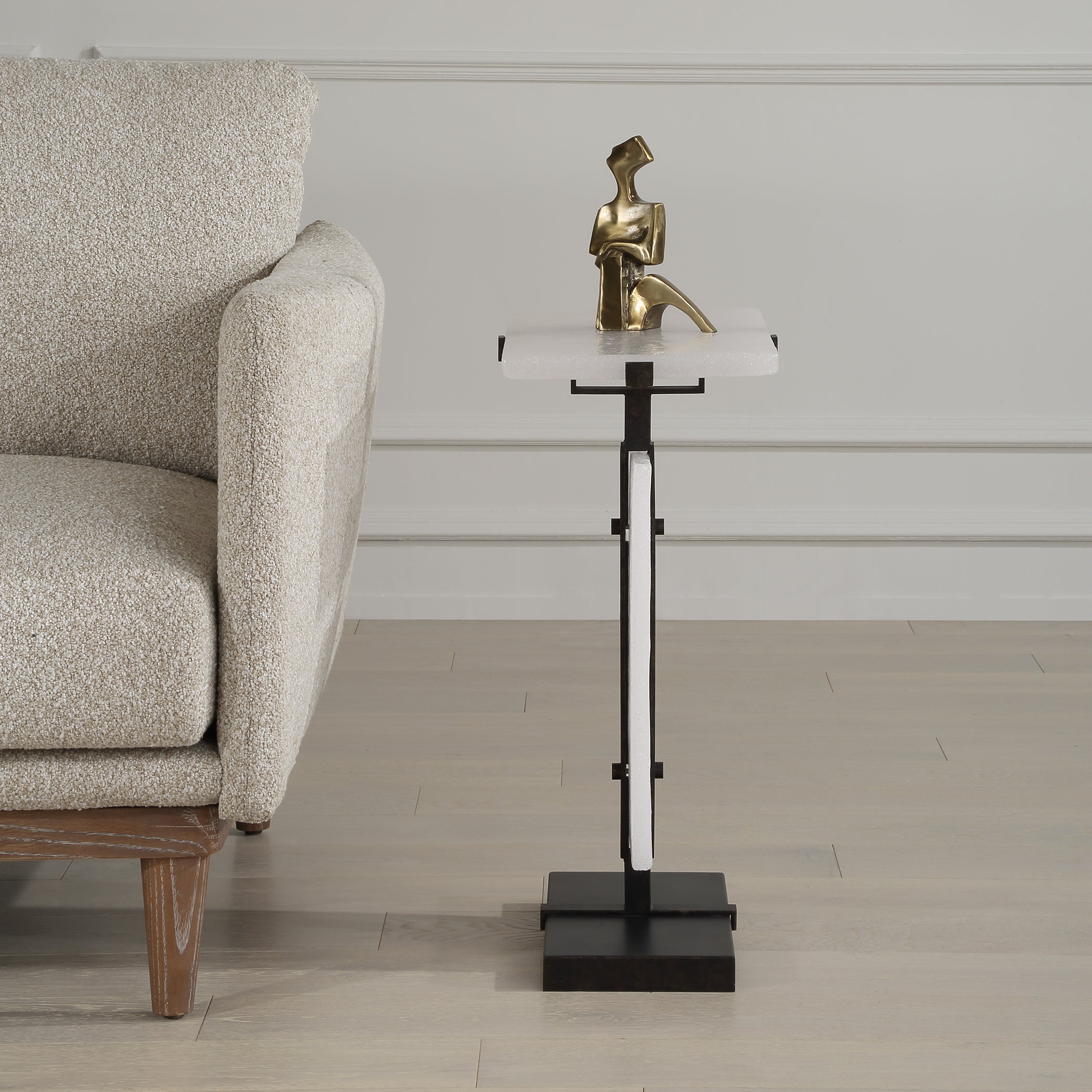 Uttermost Furniture Uttermost Elements Bubble Glass Accent Table