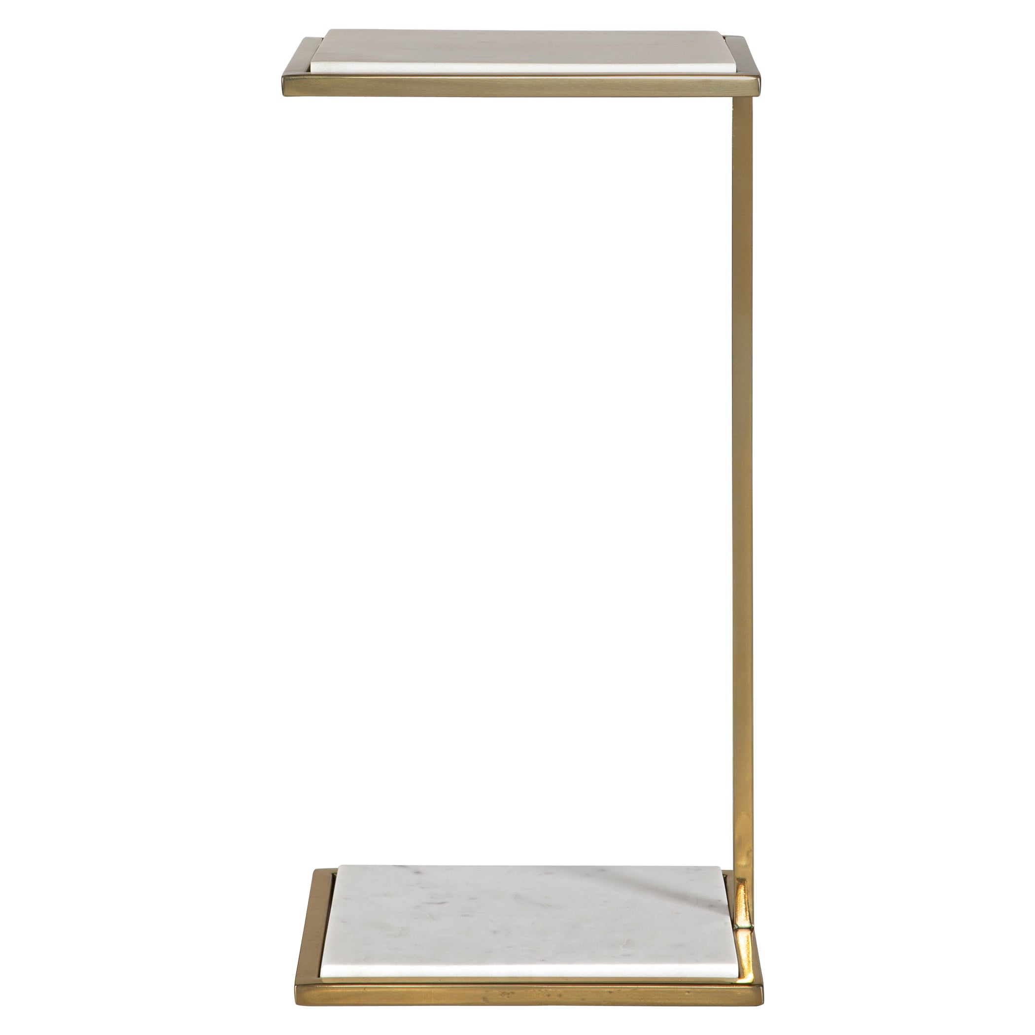 Uttermost Home Uttermost Elevate White Marble Drink Table