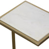 Uttermost Home Uttermost Elevate White Marble Drink Table