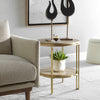 Uttermost Furniture Uttermost Elise Round Brass Side Table