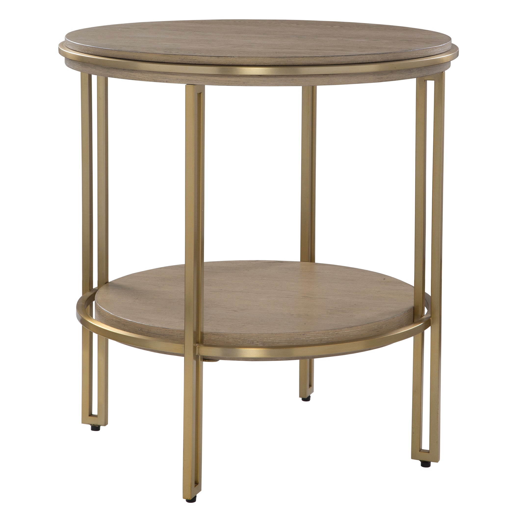 Uttermost Furniture Uttermost Elise Round Brass Side Table