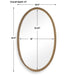 Uttermost Home Decor Uttermost Ellis Beaded Brass Oval Mirror