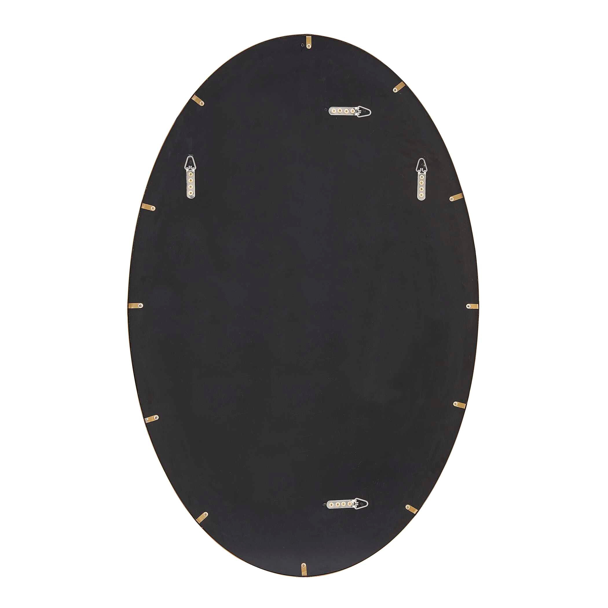 Uttermost Home Decor Uttermost Elstree Antique Brass Oval Mirror