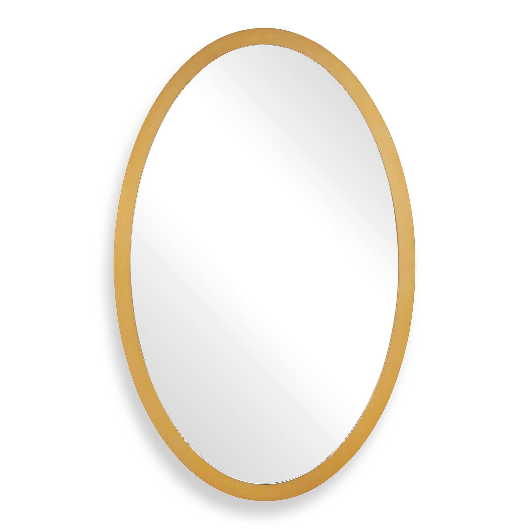 Uttermost Home Decor Uttermost Elstree Antique Brass Oval Mirror