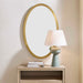 Uttermost Home Decor Uttermost Elstree Antique Brass Oval Mirror