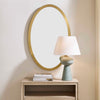 Uttermost Home Decor Uttermost Elstree Antique Brass Oval Mirror