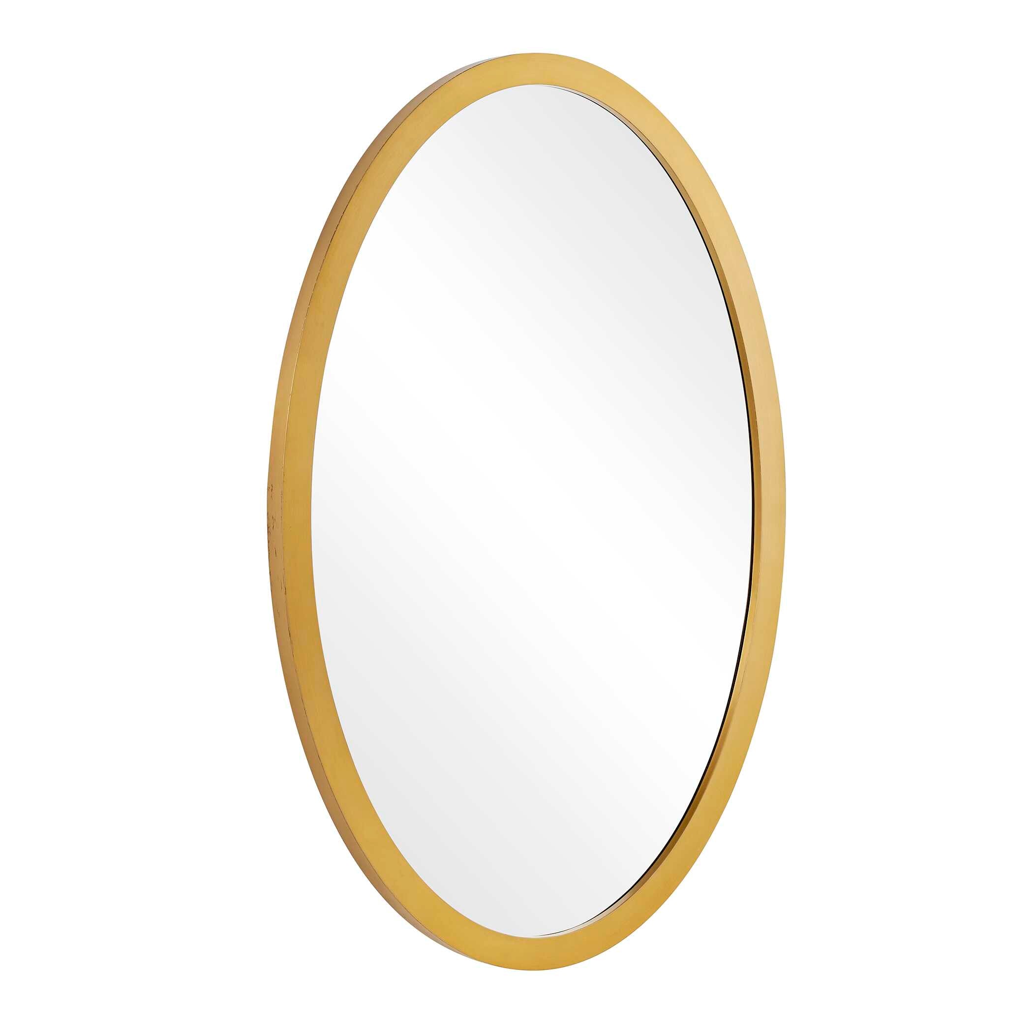 Uttermost Home Decor Uttermost Elstree Antique Brass Oval Mirror