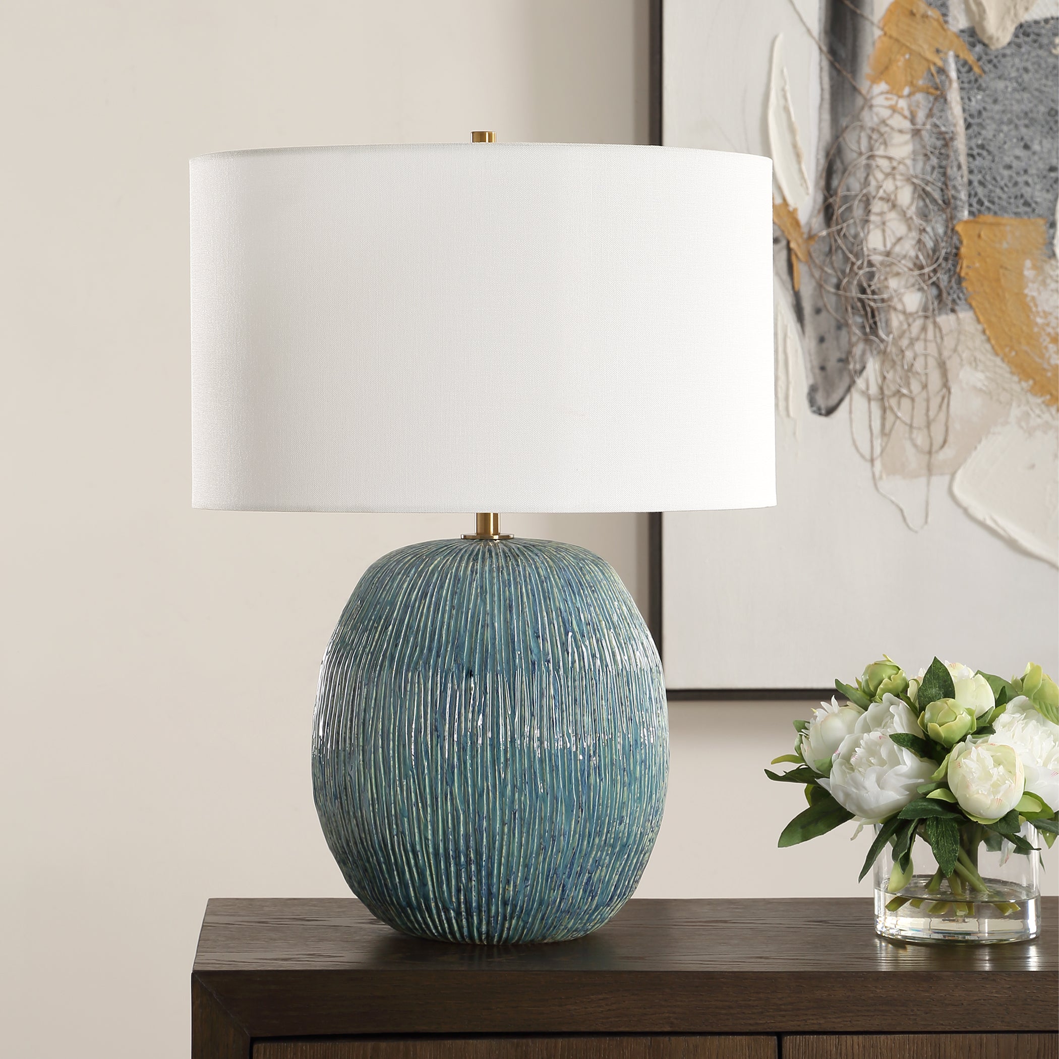 Uttermost Lighting Uttermost Elysia Textured Table Lamp