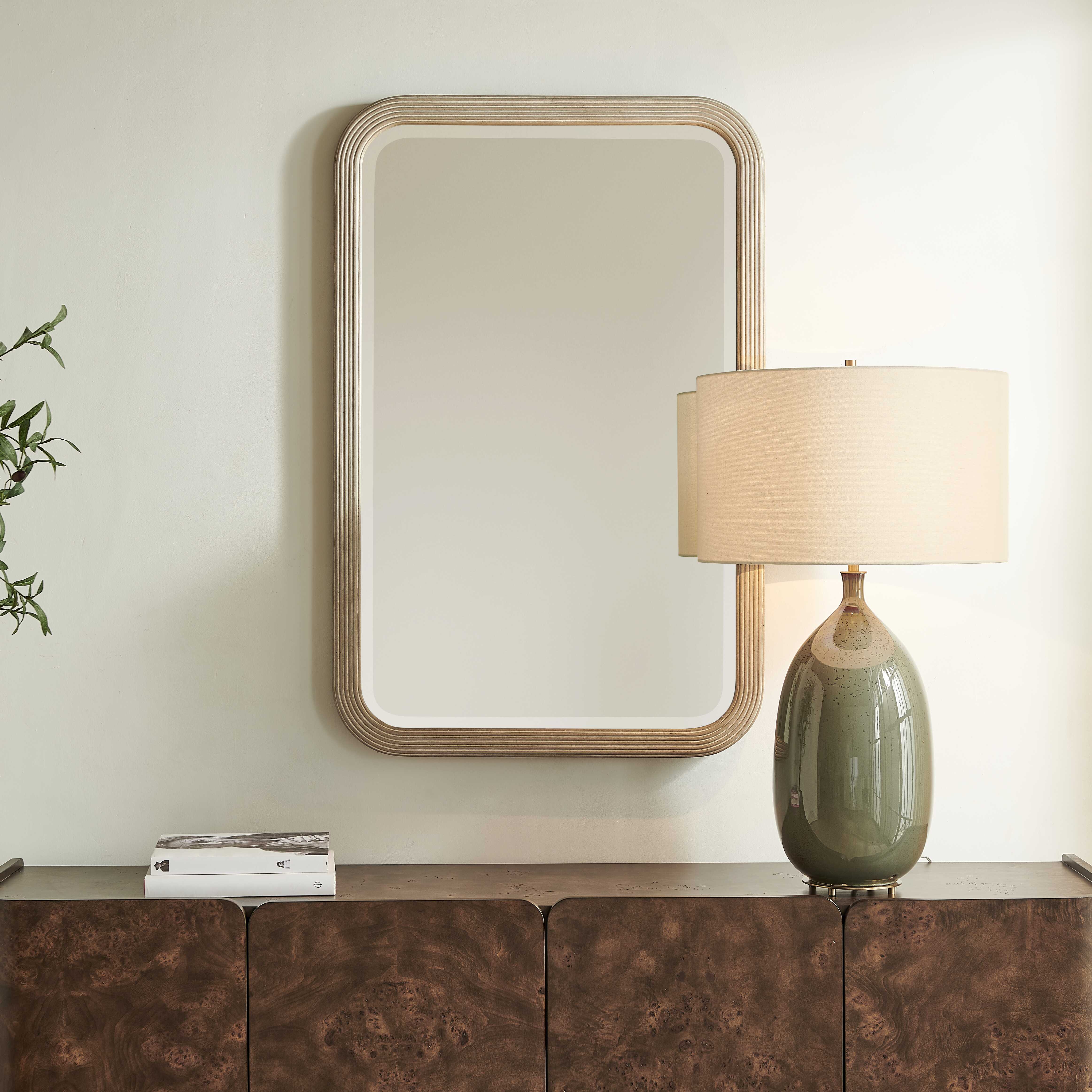 Uttermost Home Decor Uttermost Emari Warm Gray Mirror