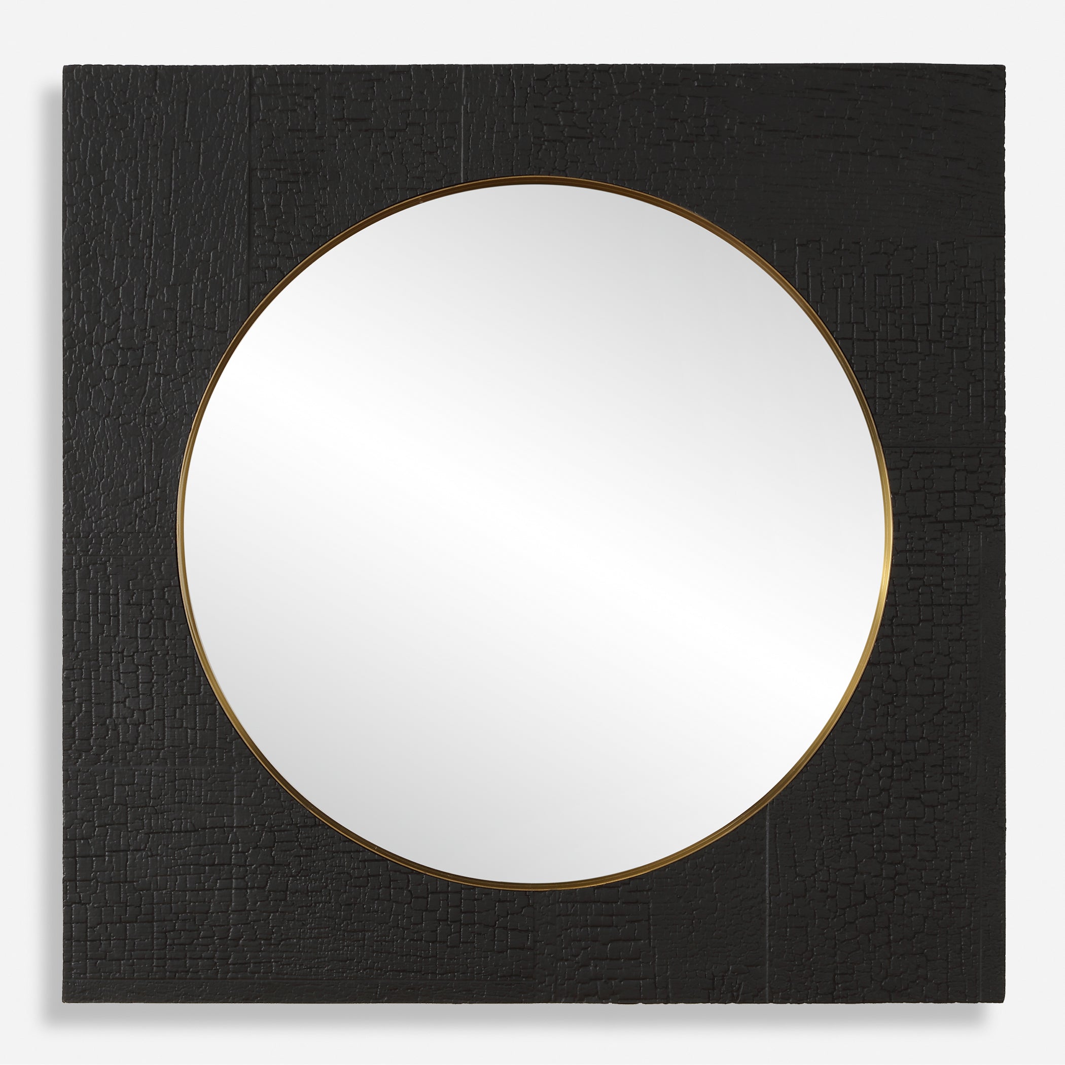 Uttermost Home Decor Oversized - Rate to be Quoted Uttermost Ember Black Square Mirror