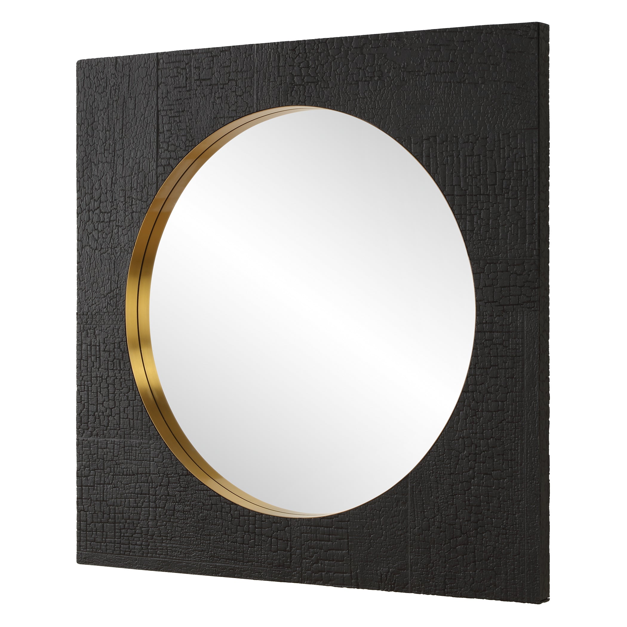 Uttermost Home Decor Oversized - Rate to be Quoted Uttermost Ember Black Square Mirror