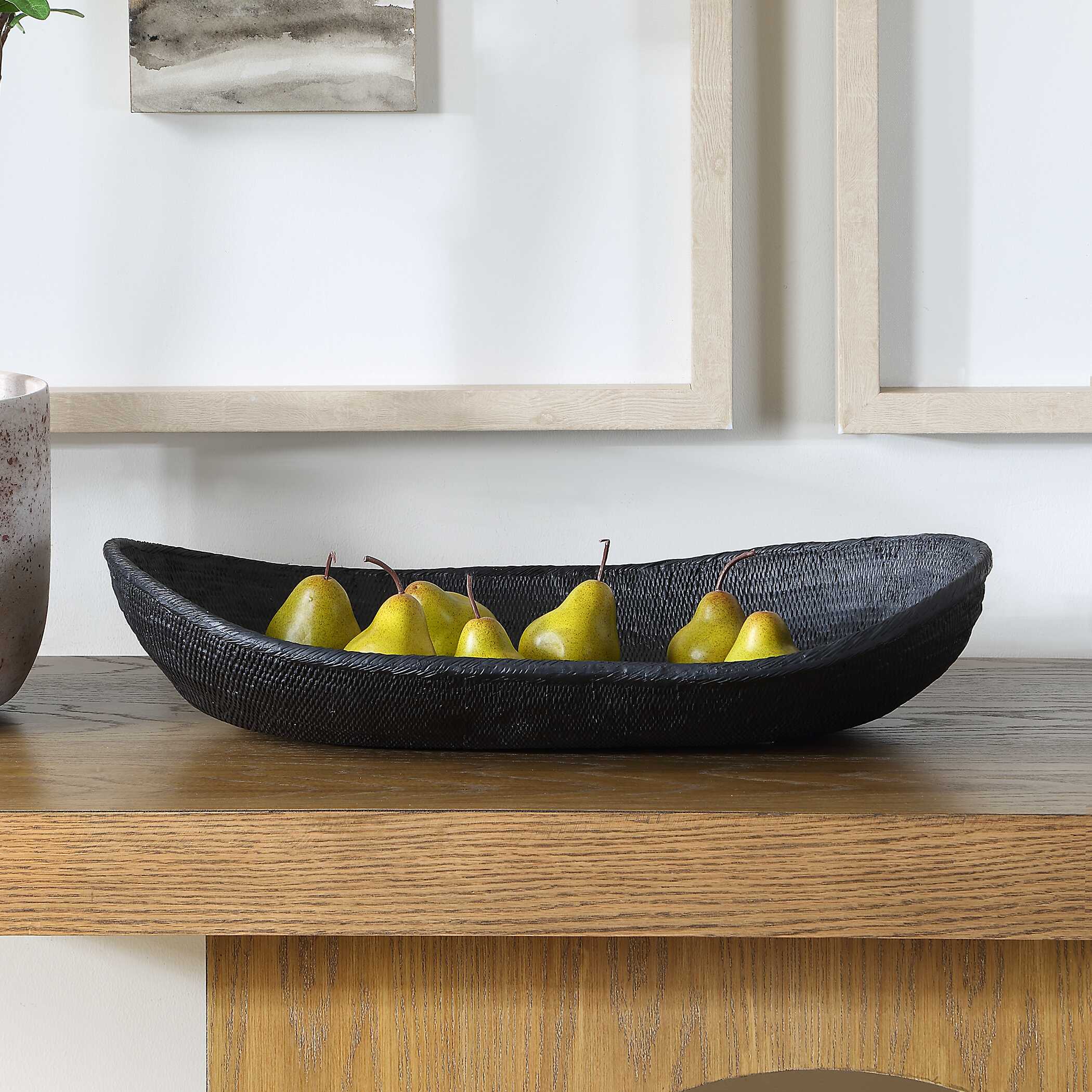 Uttermost Uttermost Ember Weave Indoor-Outdoor Oblong Bowl