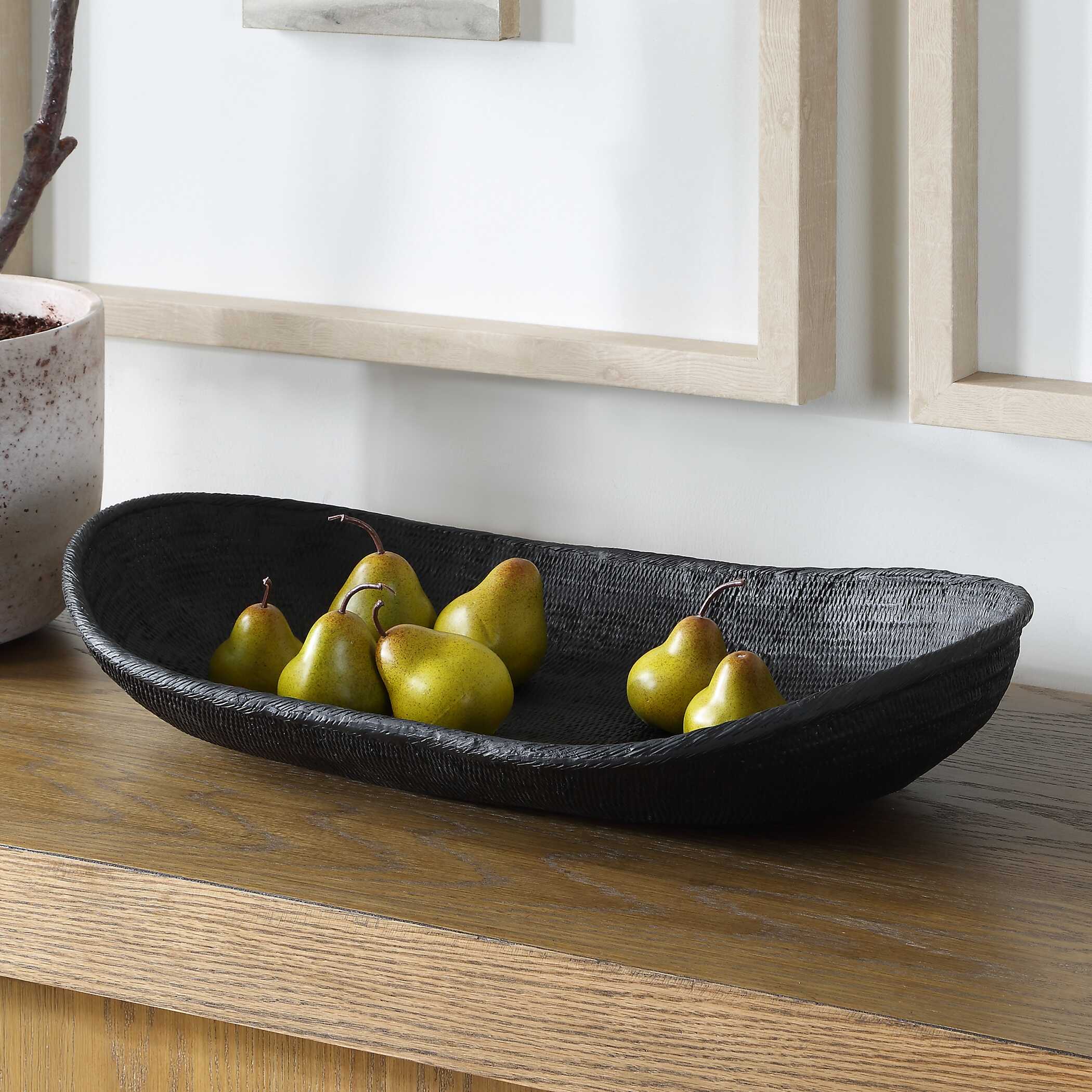 Uttermost Uttermost Ember Weave Indoor-Outdoor Oblong Bowl