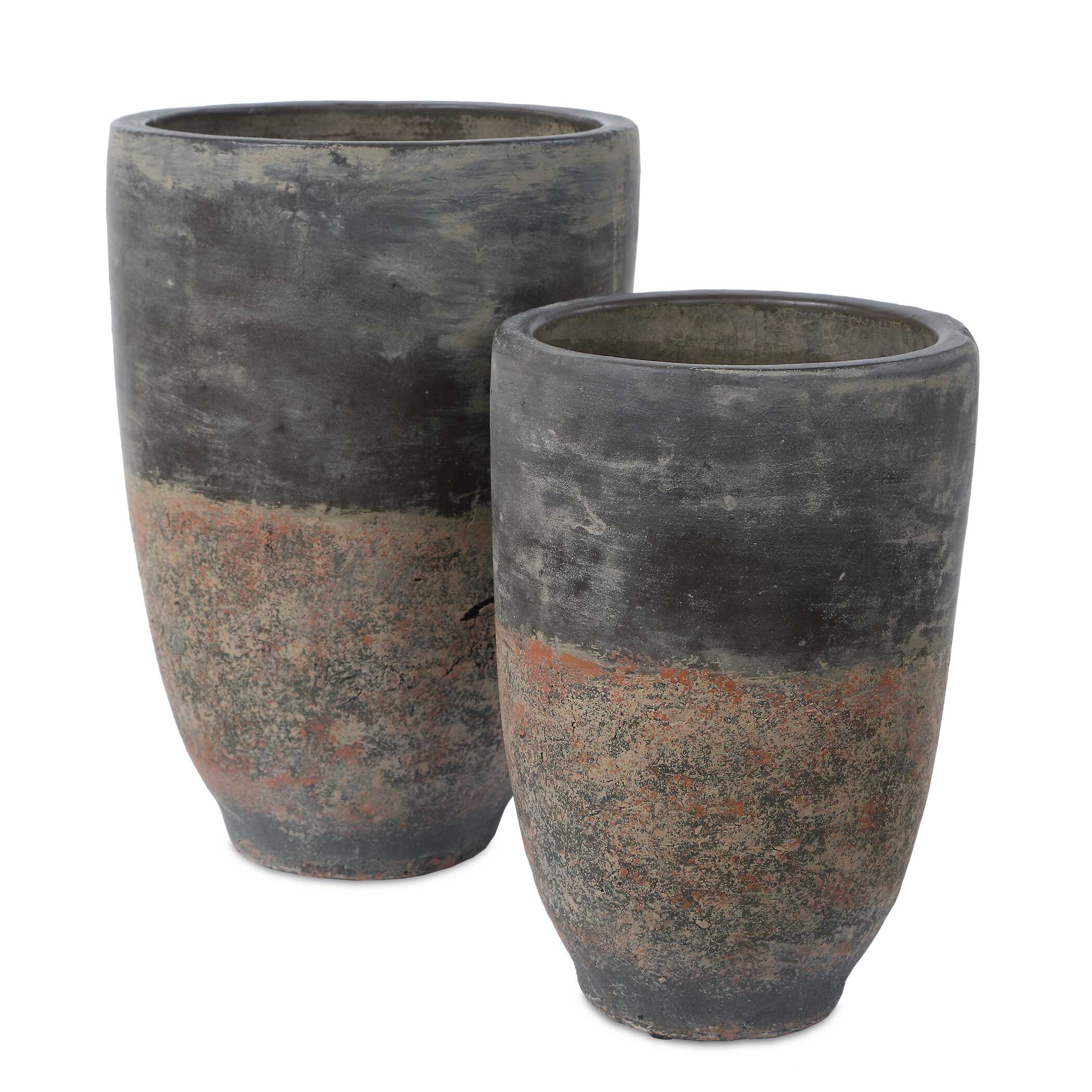Uttermost Home Decor Uttermost Emberwash Planters, S/2
