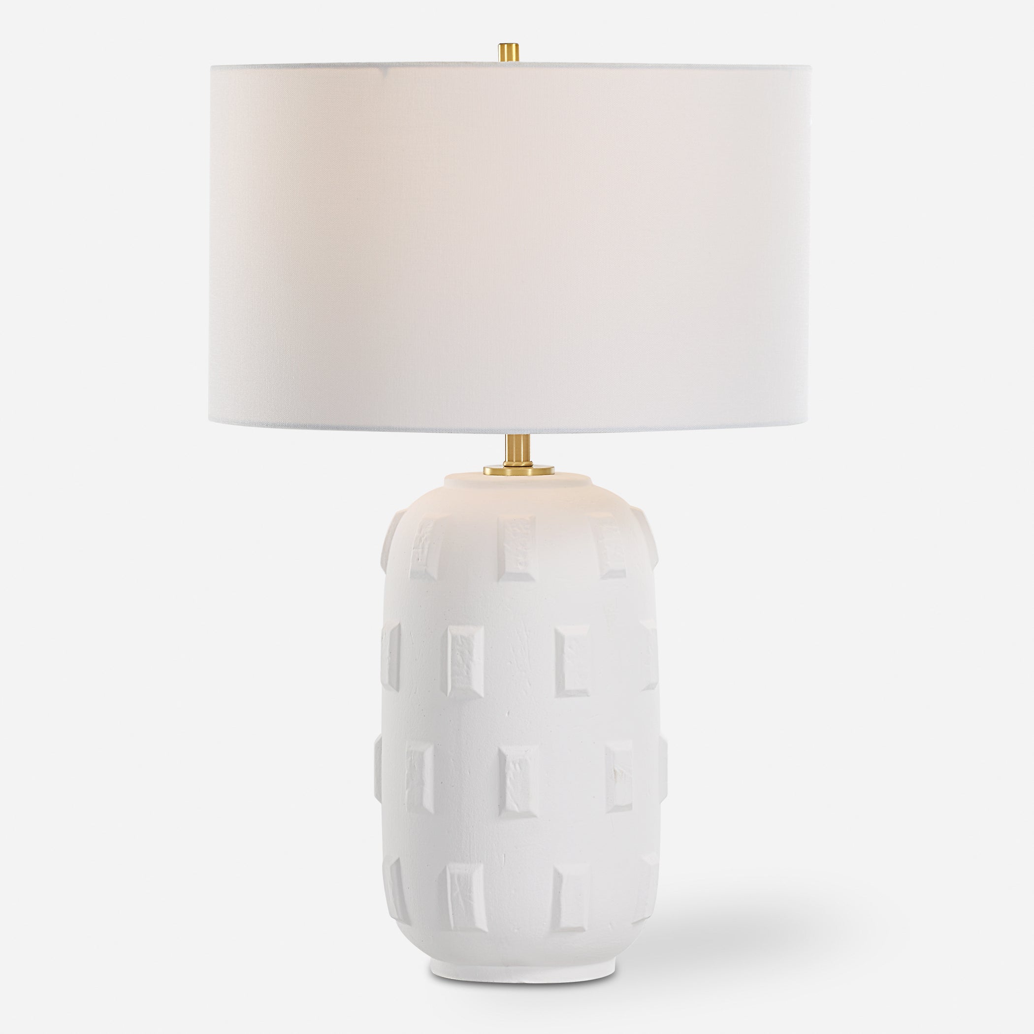 Uttermost Lighting Uttermost Emerie Textured White Table Lamp