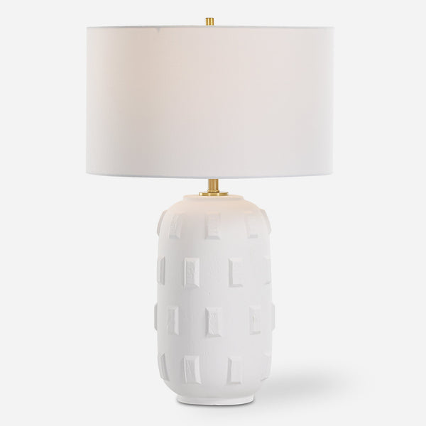 Uttermost Lighting Uttermost Emerie Textured White Table Lamp
