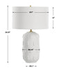 Uttermost Lighting Uttermost Emerie Textured White Table Lamp