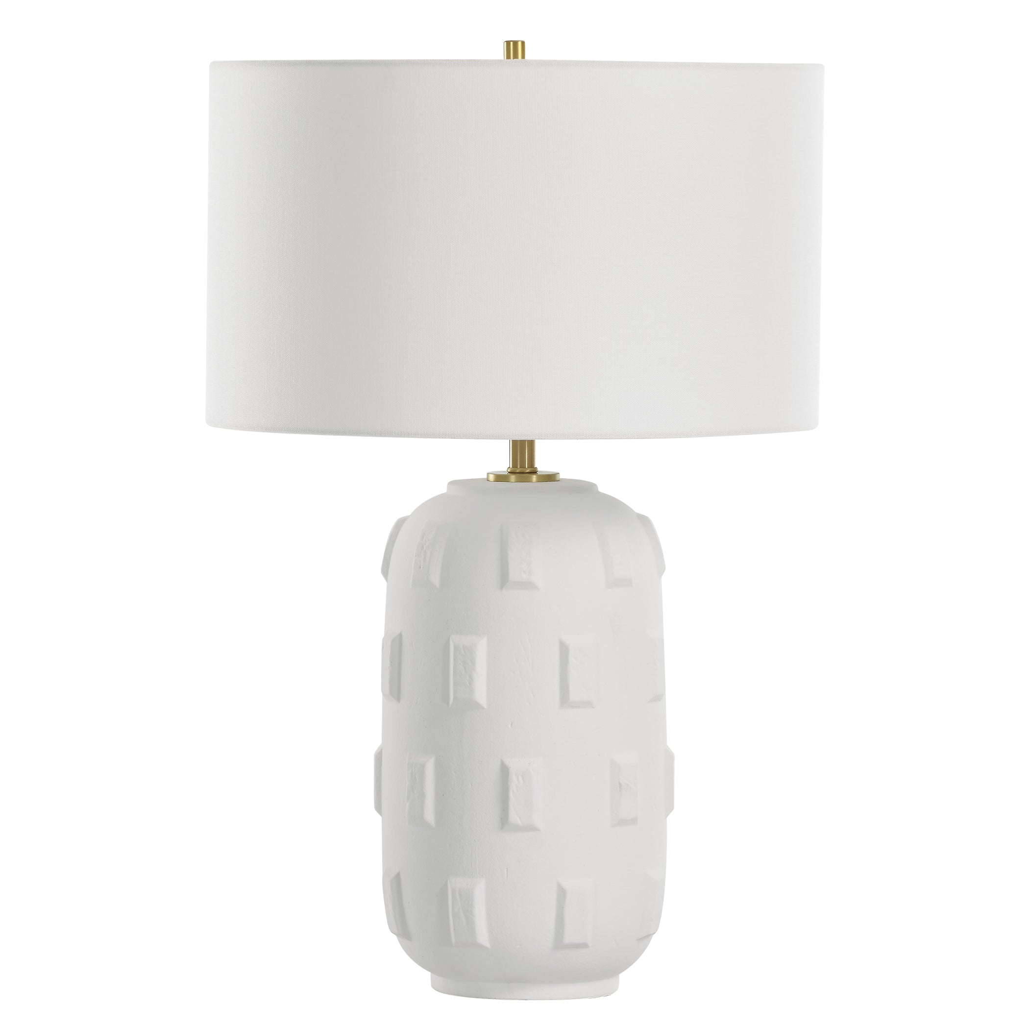 Uttermost Lighting Uttermost Emerie Textured White Table Lamp