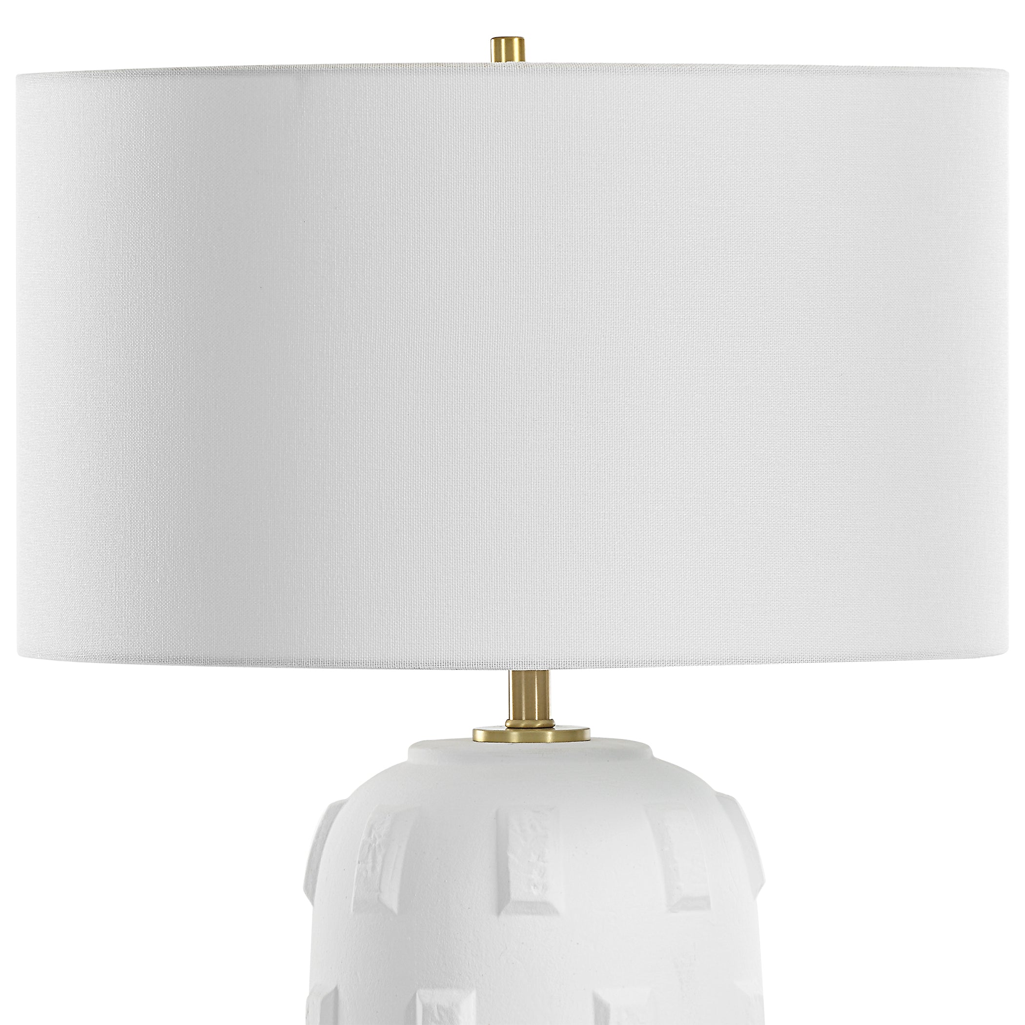 Uttermost Lighting Uttermost Emerie Textured White Table Lamp