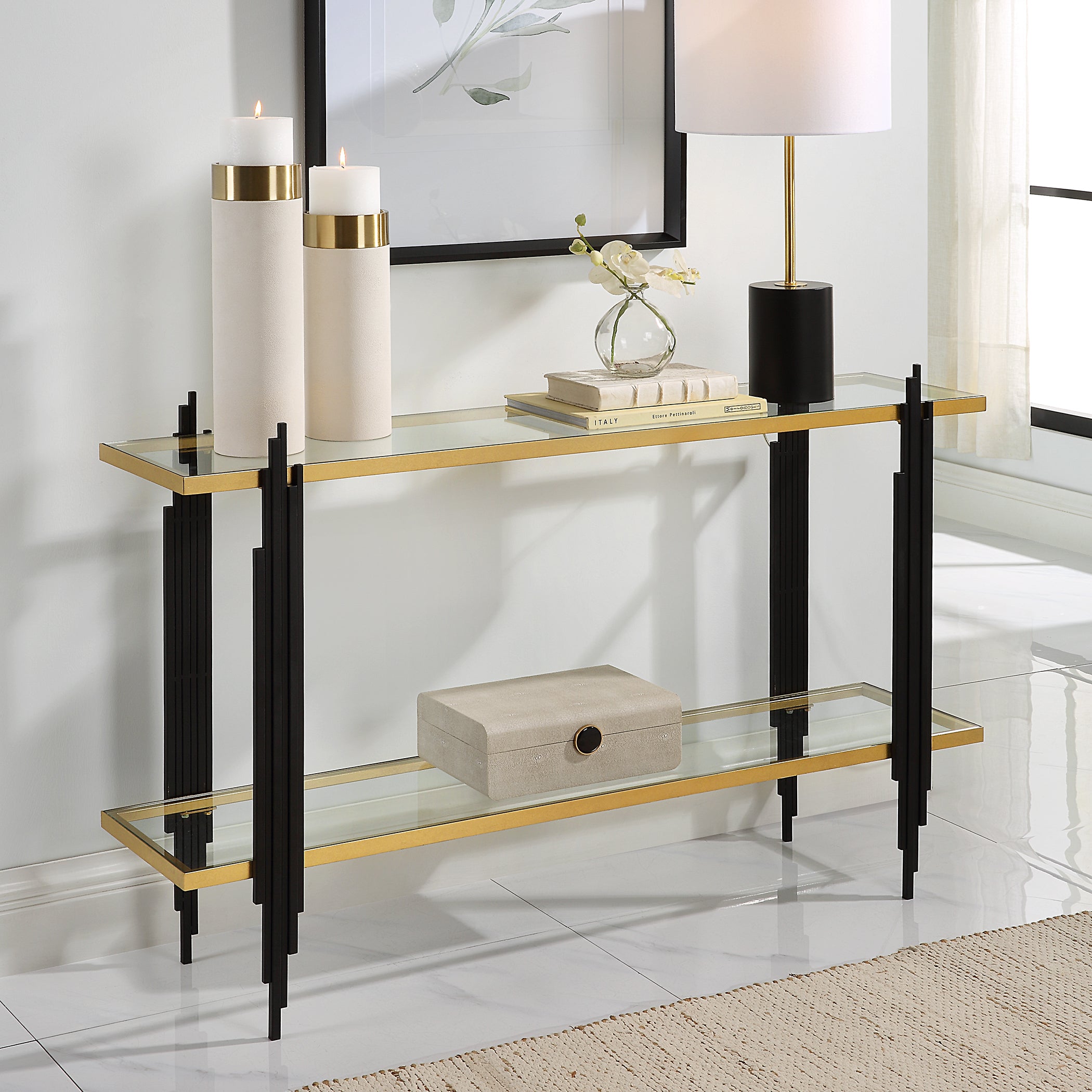 Uttermost Home Uttermost Empire Cityscape Console Table