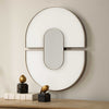 Uttermost Uttermost Encase Modern White Oval Mirror