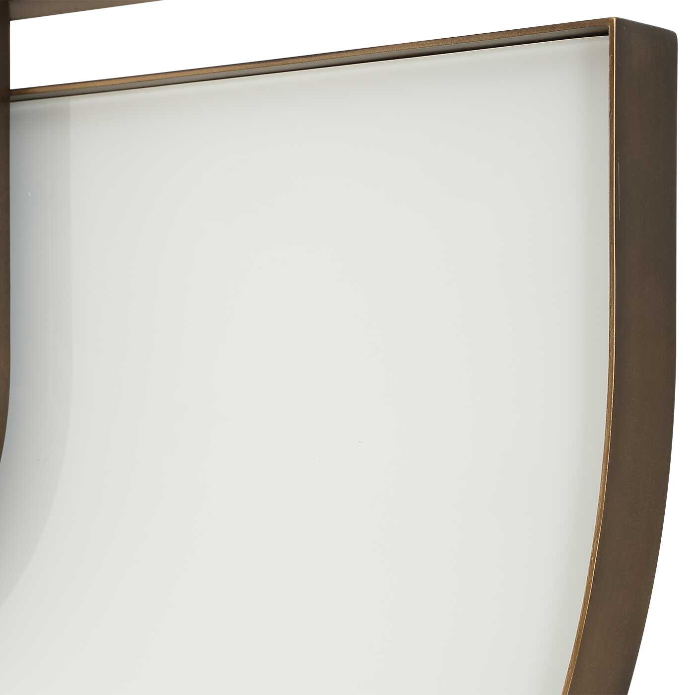 Uttermost Uttermost Encase Modern White Oval Mirror