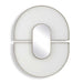 Uttermost Uttermost Encase Modern White Oval Mirror