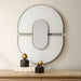 Uttermost Uttermost Encase Modern White Oval Mirror