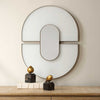 Uttermost Uttermost Encase Modern White Oval Mirror
