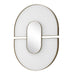 Uttermost Uttermost Encase Modern White Oval Mirror