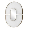 Uttermost Uttermost Encase Modern White Oval Mirror