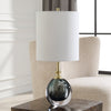 Uttermost Lighting Uttermost Enigma Teal Blue Glass Buffet Lamp