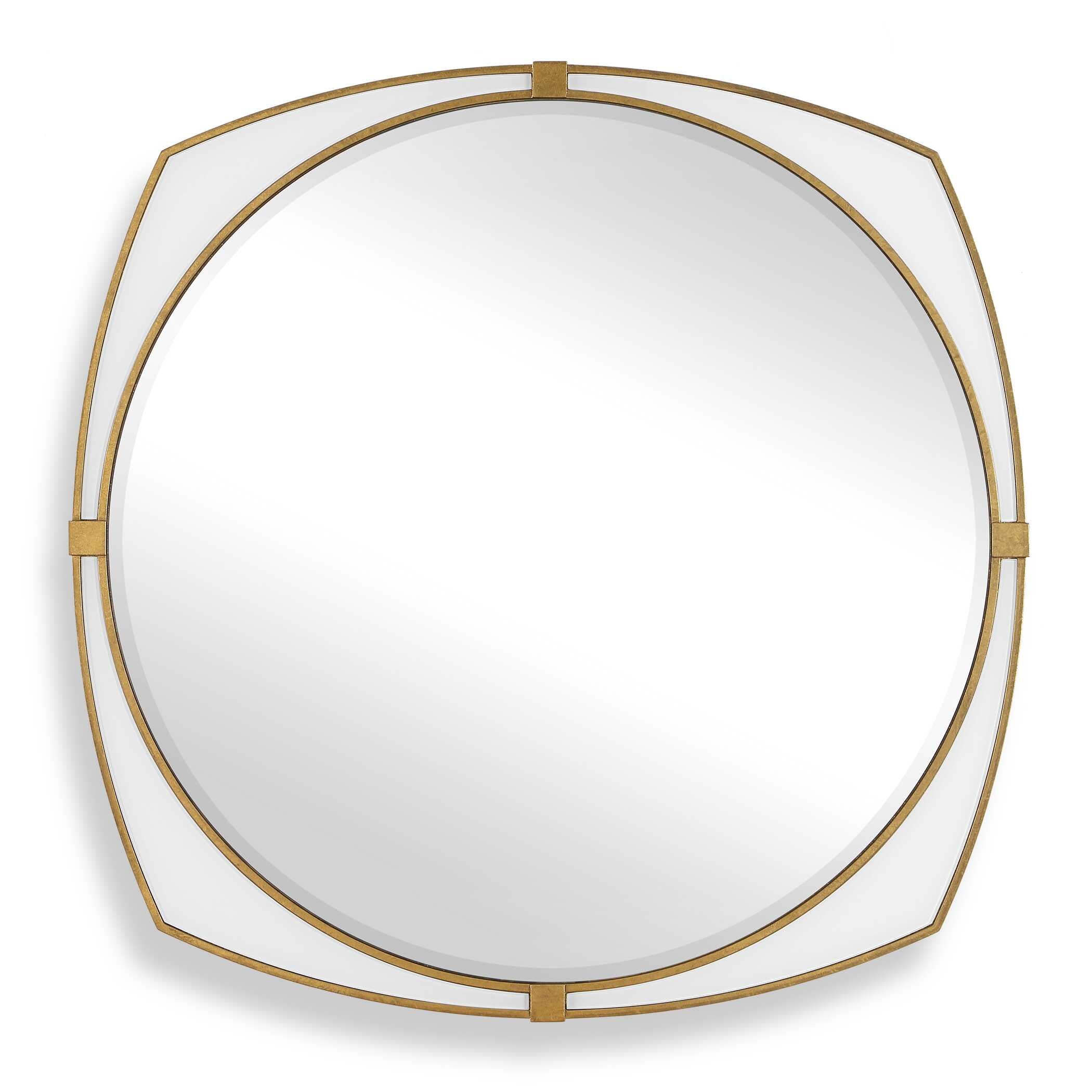 Uttermost Home Decor Uttermost Estella White Round Mirror