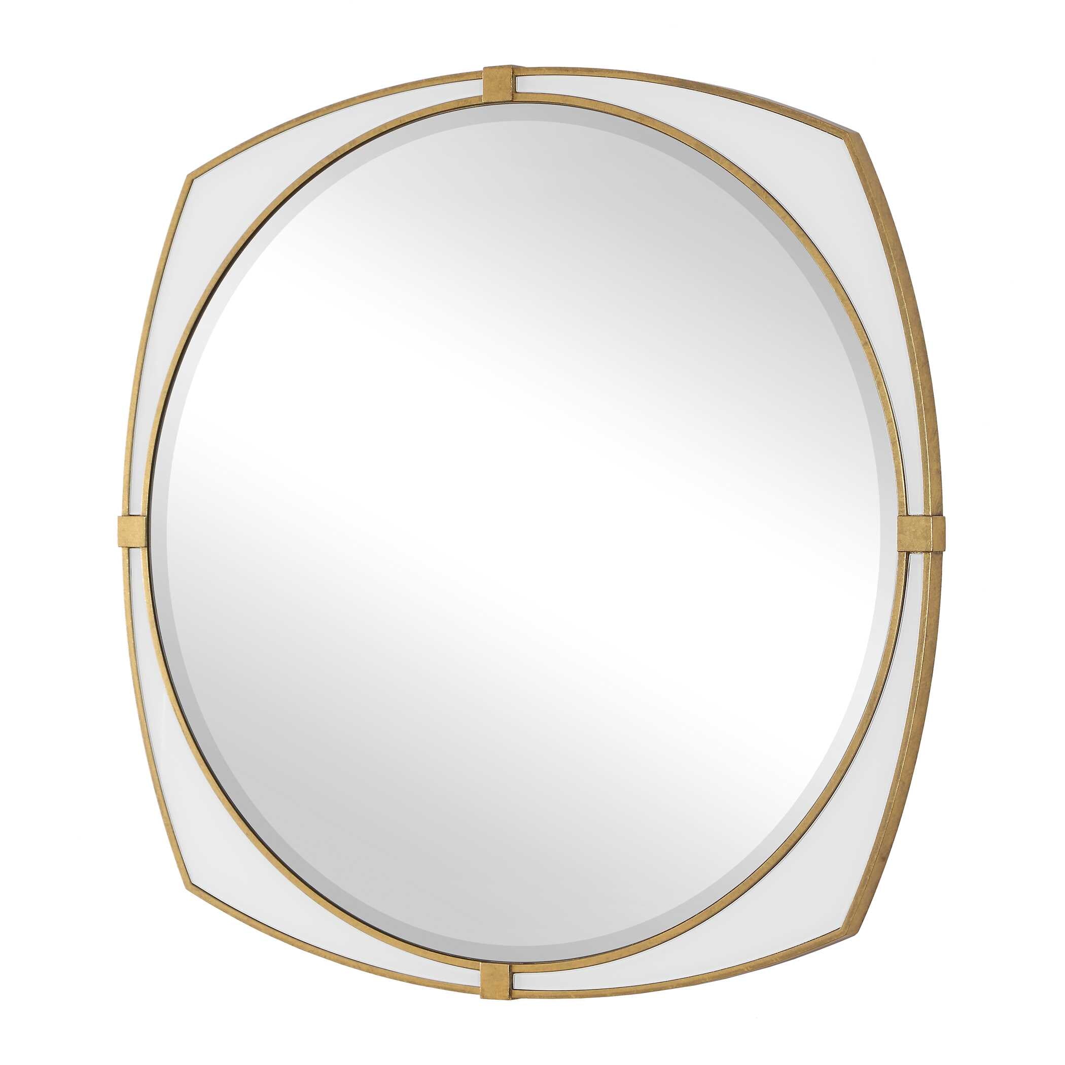 Uttermost Home Decor Uttermost Estella White Round Mirror