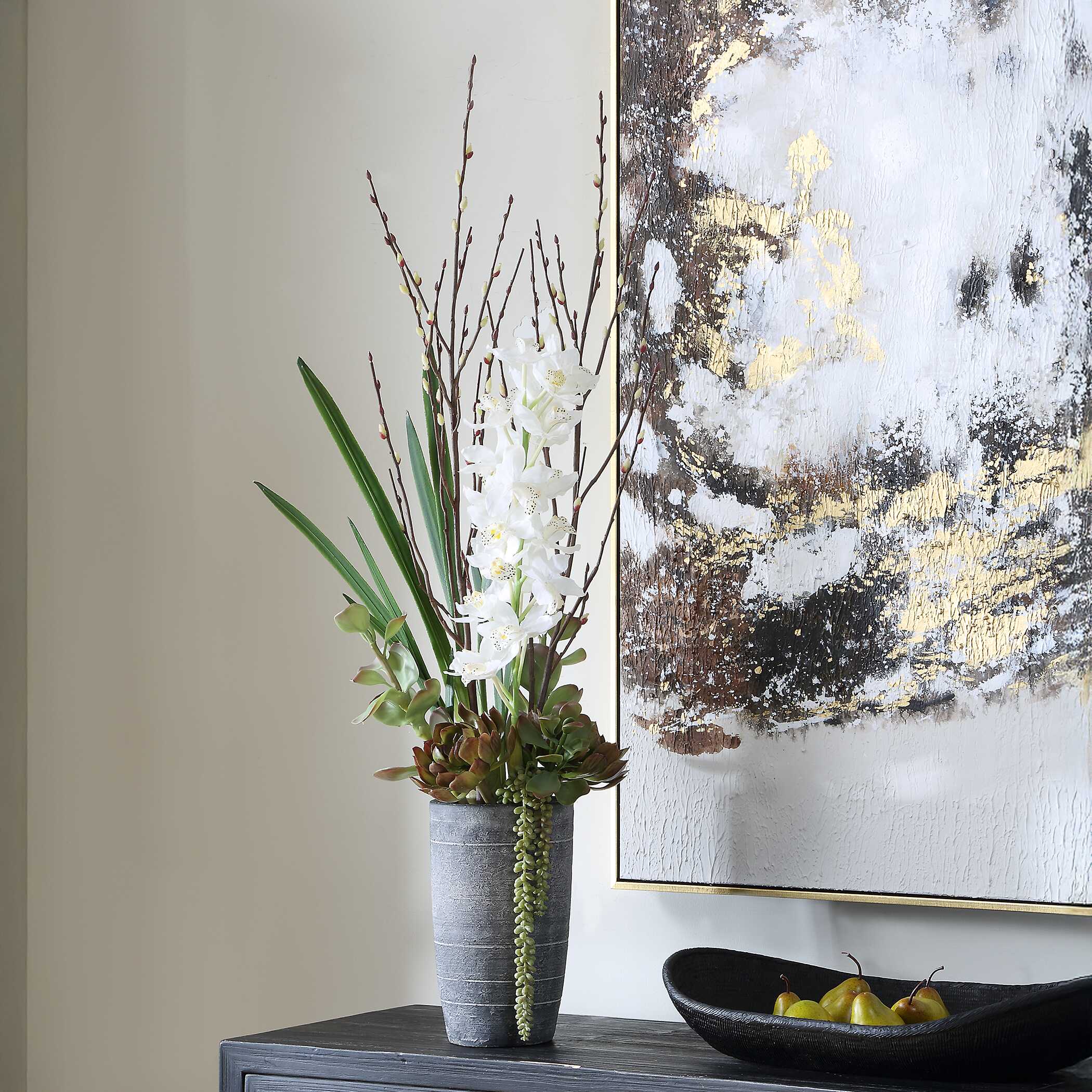 Uttermost Uttermost Eterna Orchid Centerpiece & Vase