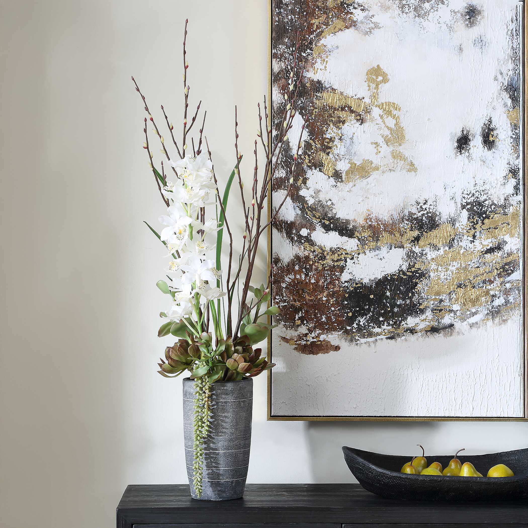 Uttermost Uttermost Eterna Orchid Centerpiece & Vase