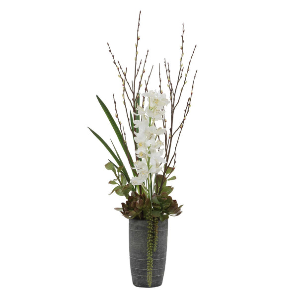 Uttermost Uttermost Eterna Orchid Centerpiece & Vase
