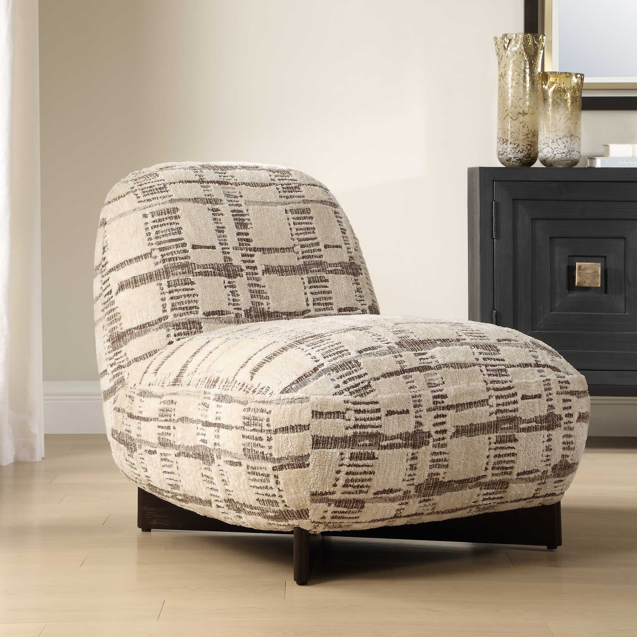 Uttermost Furniture Uttermost Evans Modern Armless Accent Chair