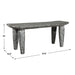 Uttermost Furniture Uttermost Fade To Black Wood Bench